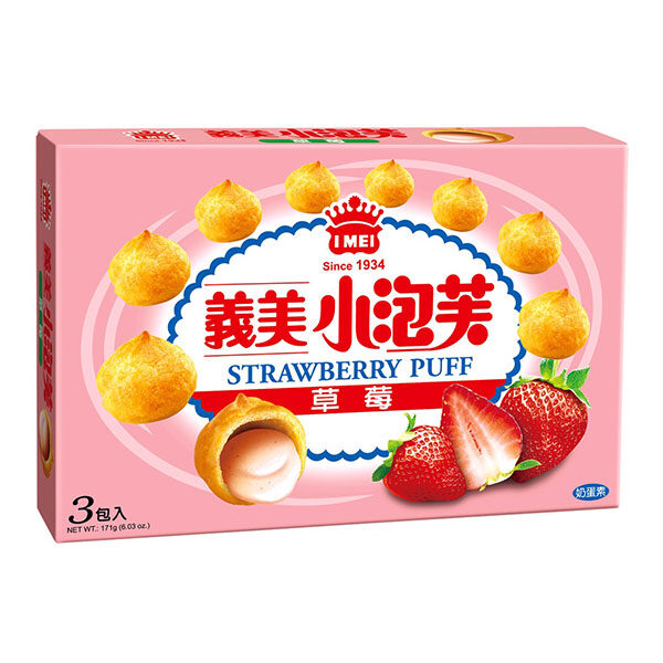 Bánh Puff Vị Dâu